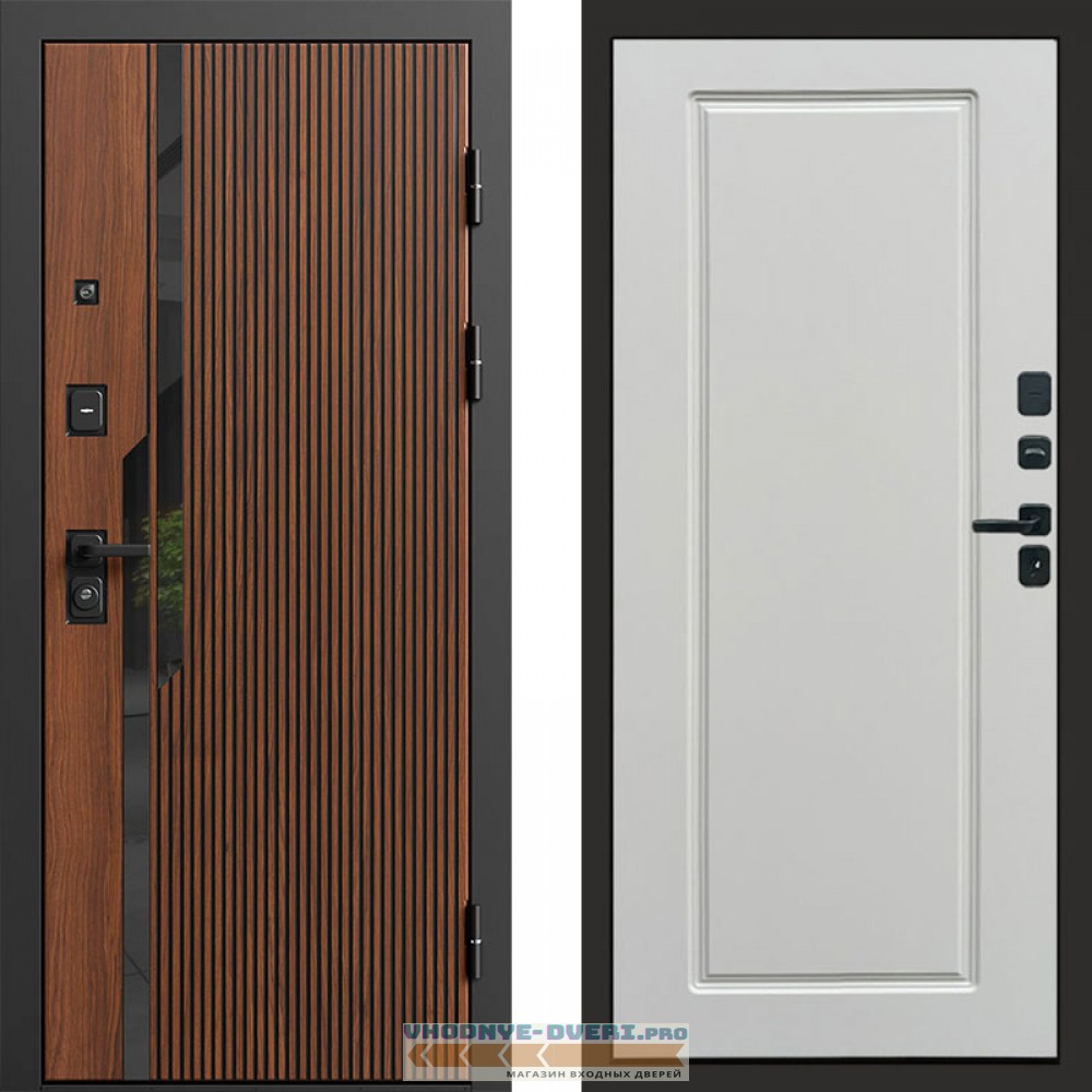 Входная дверь Флекс Бетон Гранд Белый Софт